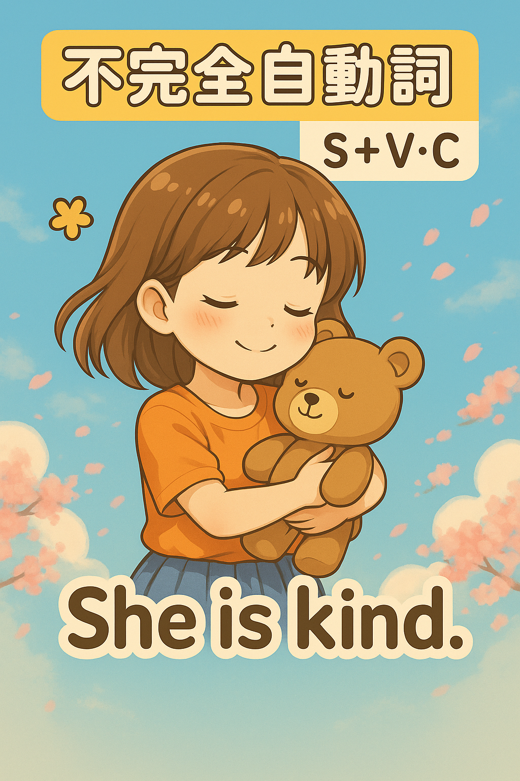 不完全自動詞の例イラスト