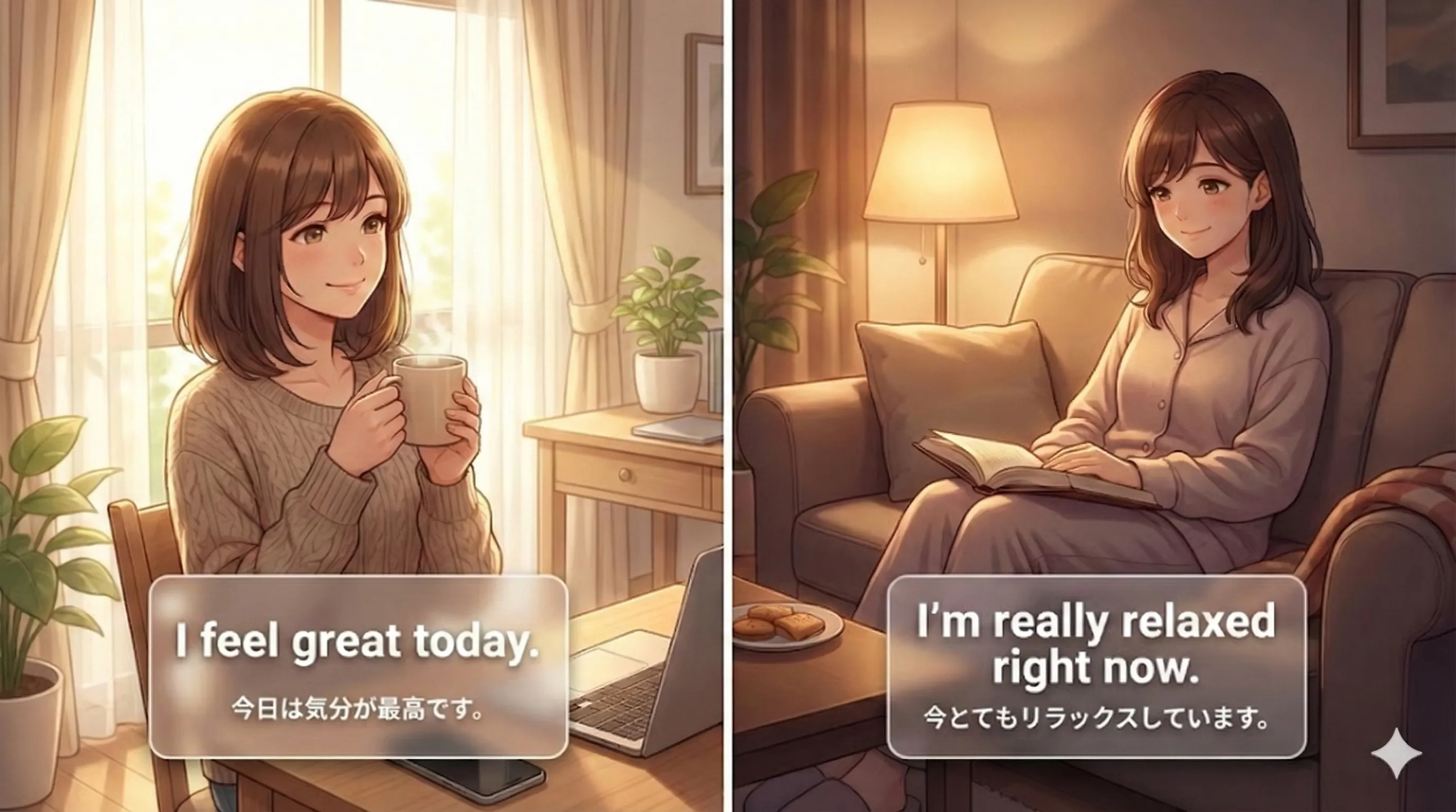 現在時制で表す『現在の状態』：状態動詞・be・be + 過去分詞（状態）をイメージで整理