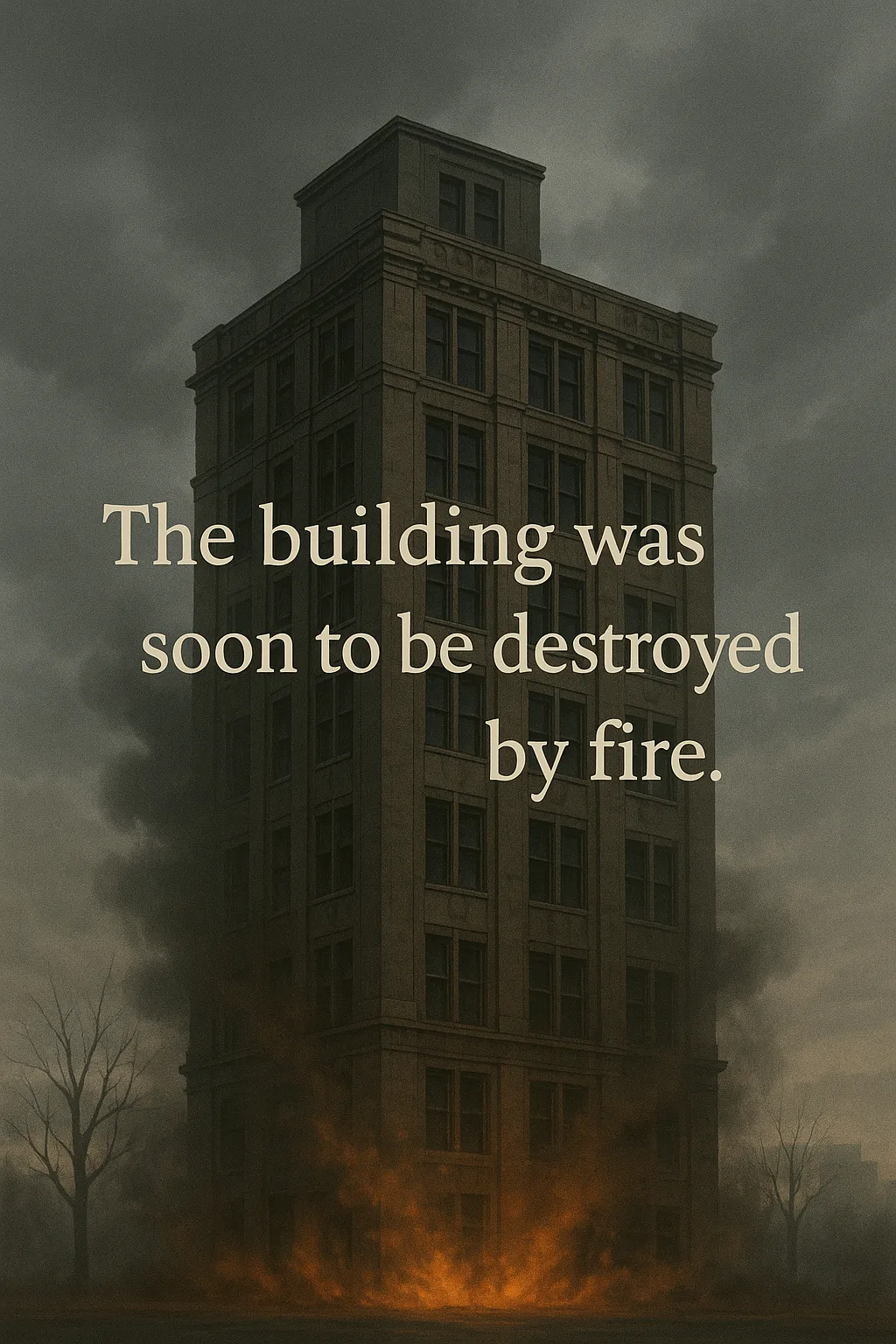 The building was soon to be destroyed by fire.
