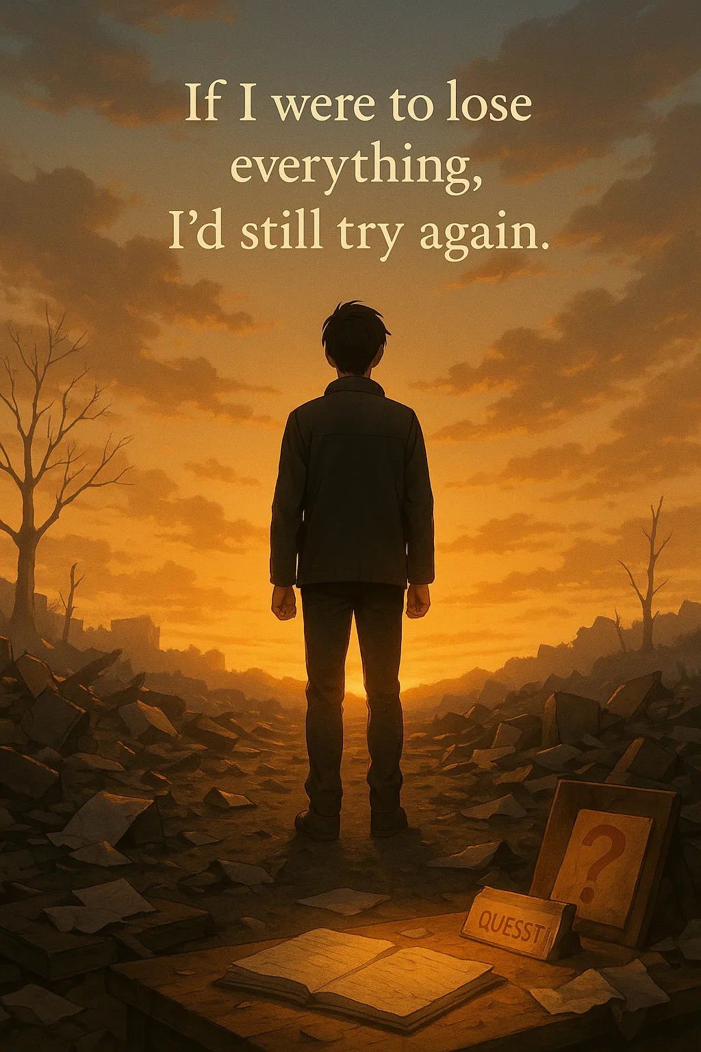 If I were to lose everything, I’d still try again.