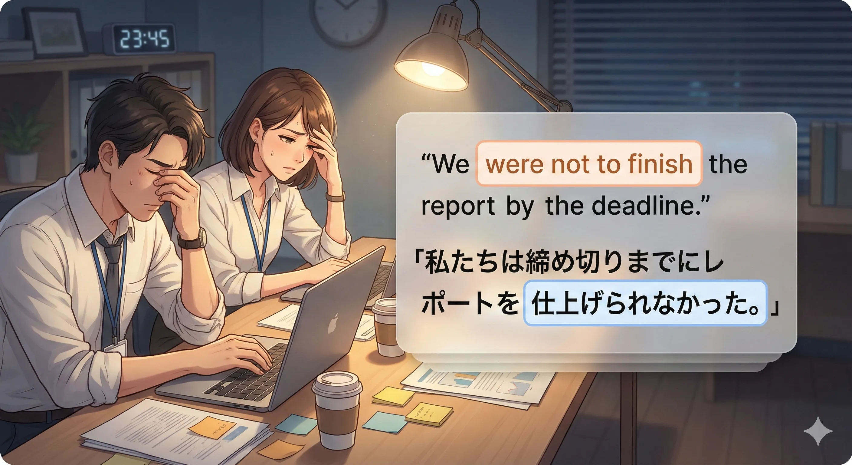 be + to do（可能：多くは否定）のイメージ図