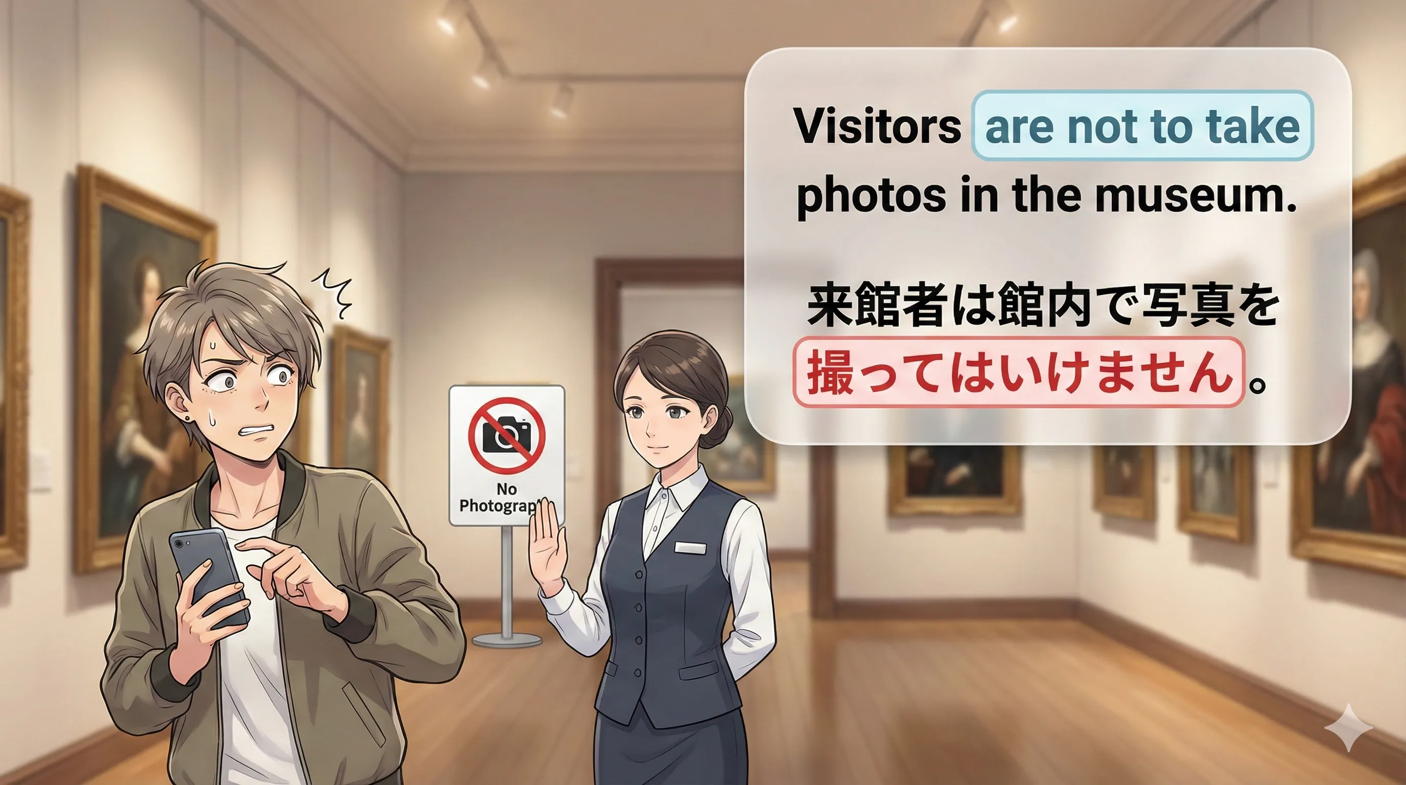 be + to do（義務・命令）のイメージ図