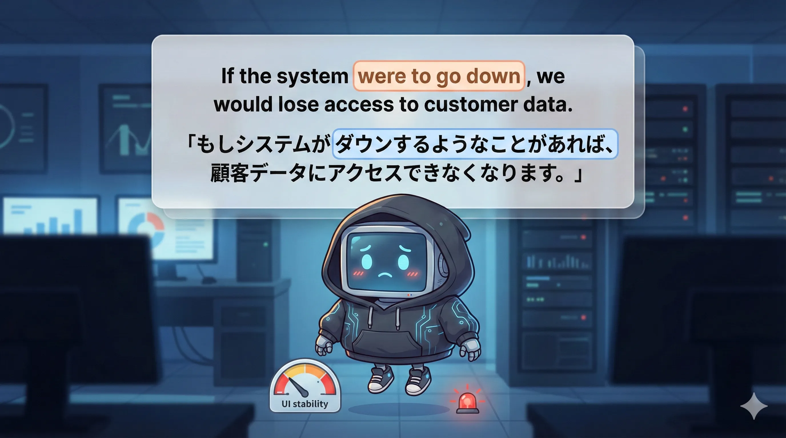 were + to do（実現性の乏しい仮定）のイメージ図