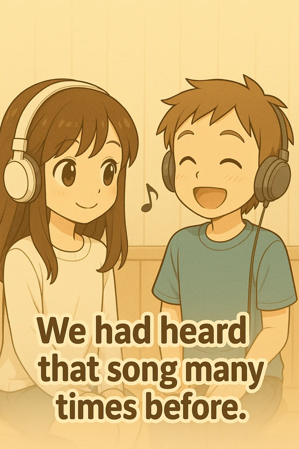 We had heard that song many times before のイラスト