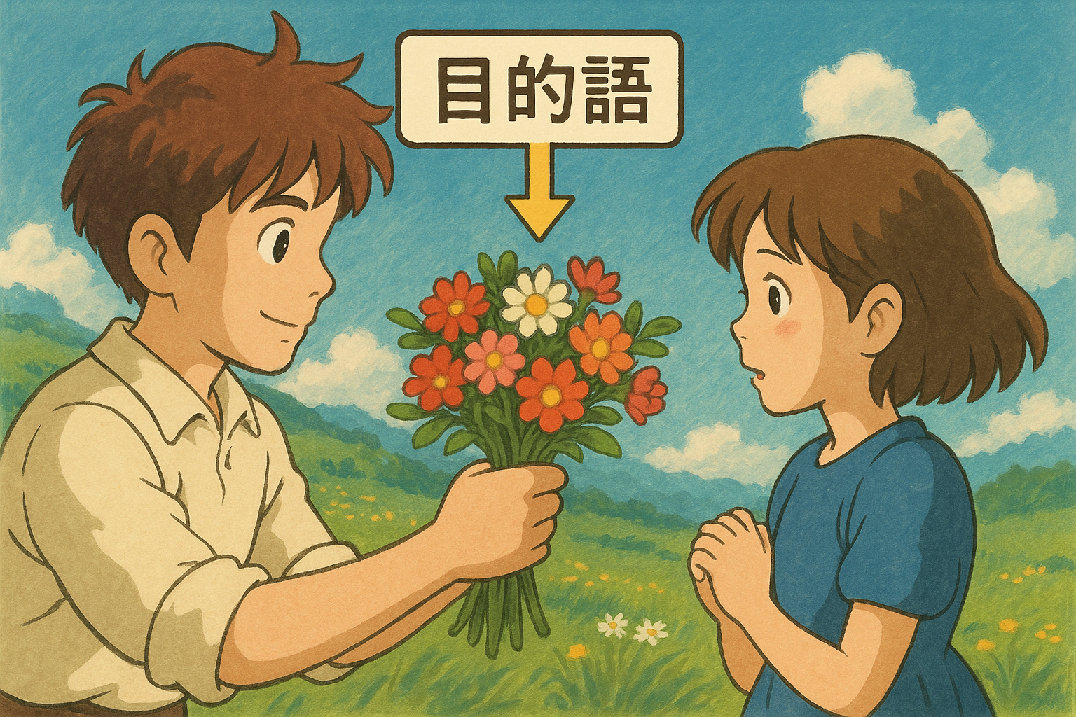 目的語の図解