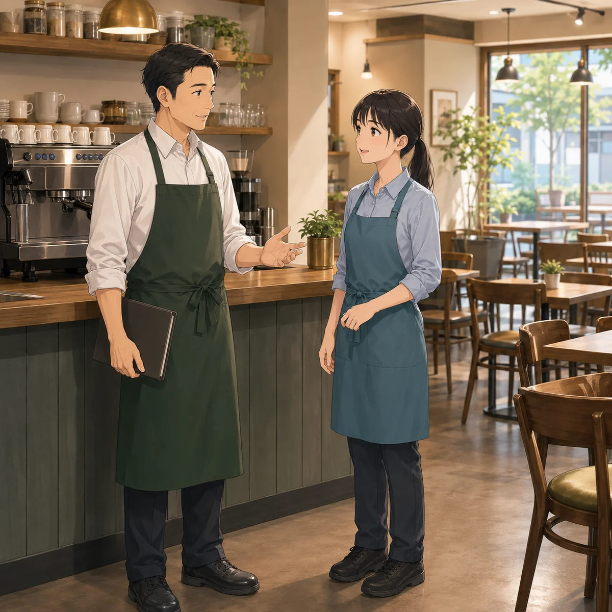 カフェで予約人数の変更に対応する
