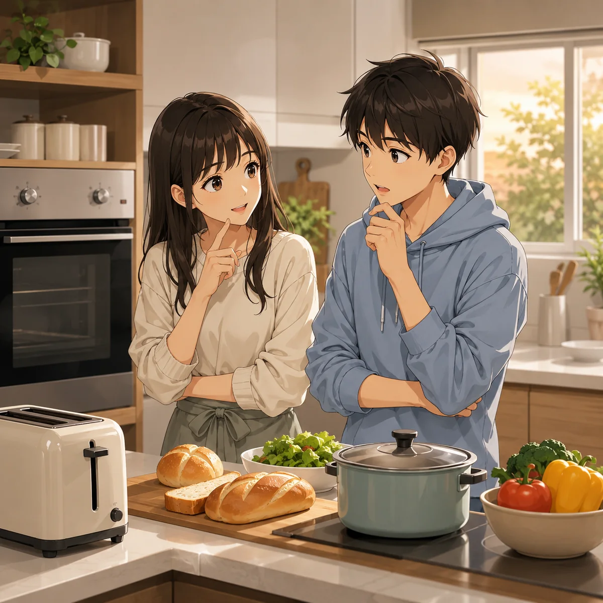 故障したオーブンの代わりにトースターを使う