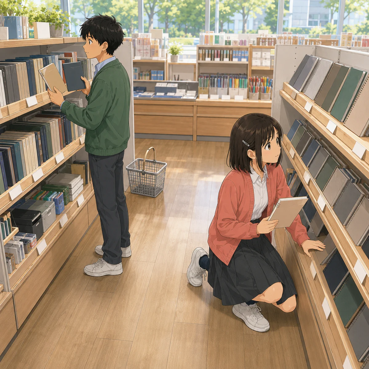 文房具店で気づく、499円と500円の見え方の例題イラスト
