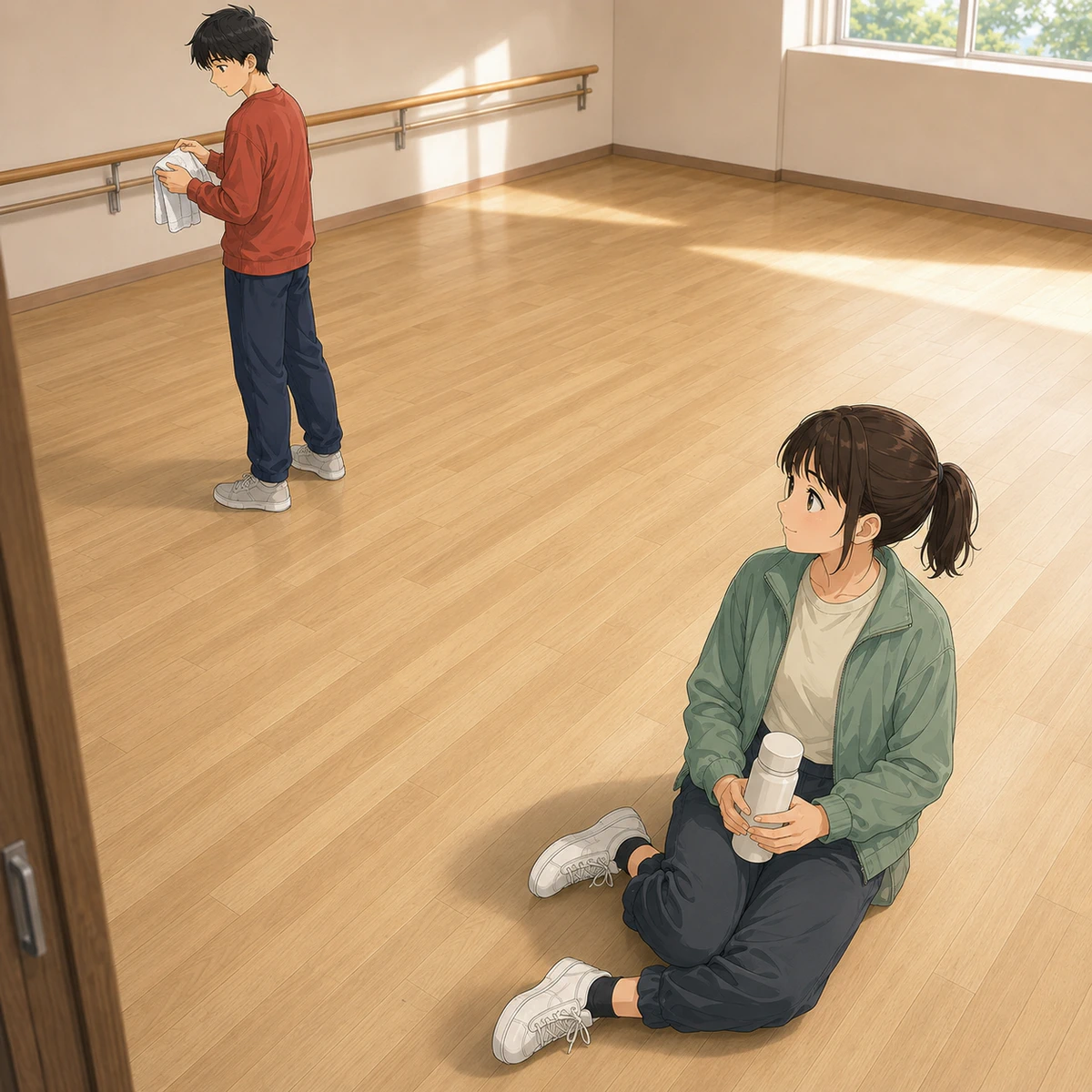 回るとき、目はどこを見る？