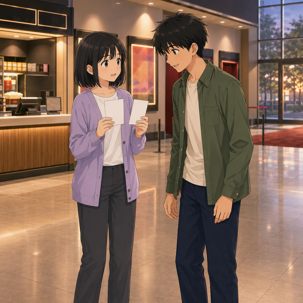 映画館で上映スクリーンを確認する