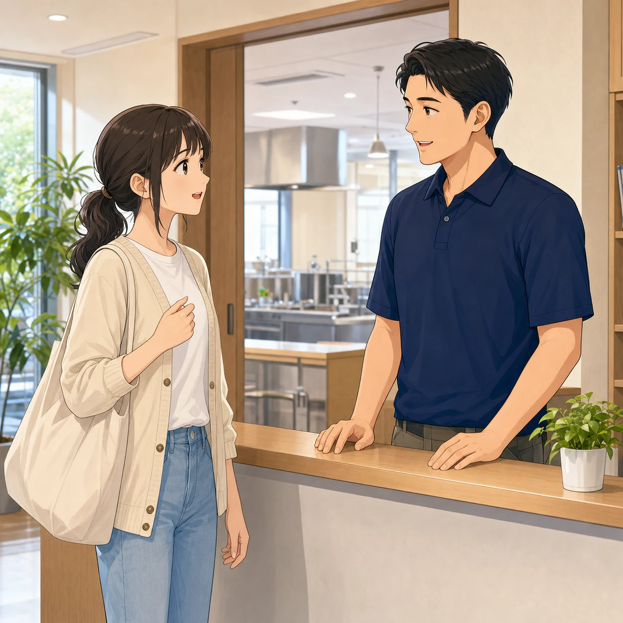 料理教室の持ち物を確認する