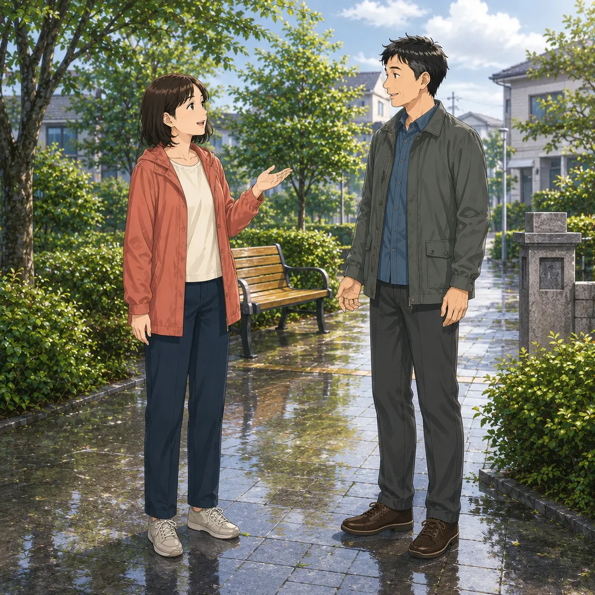雨上がりのにおいから話を広げる