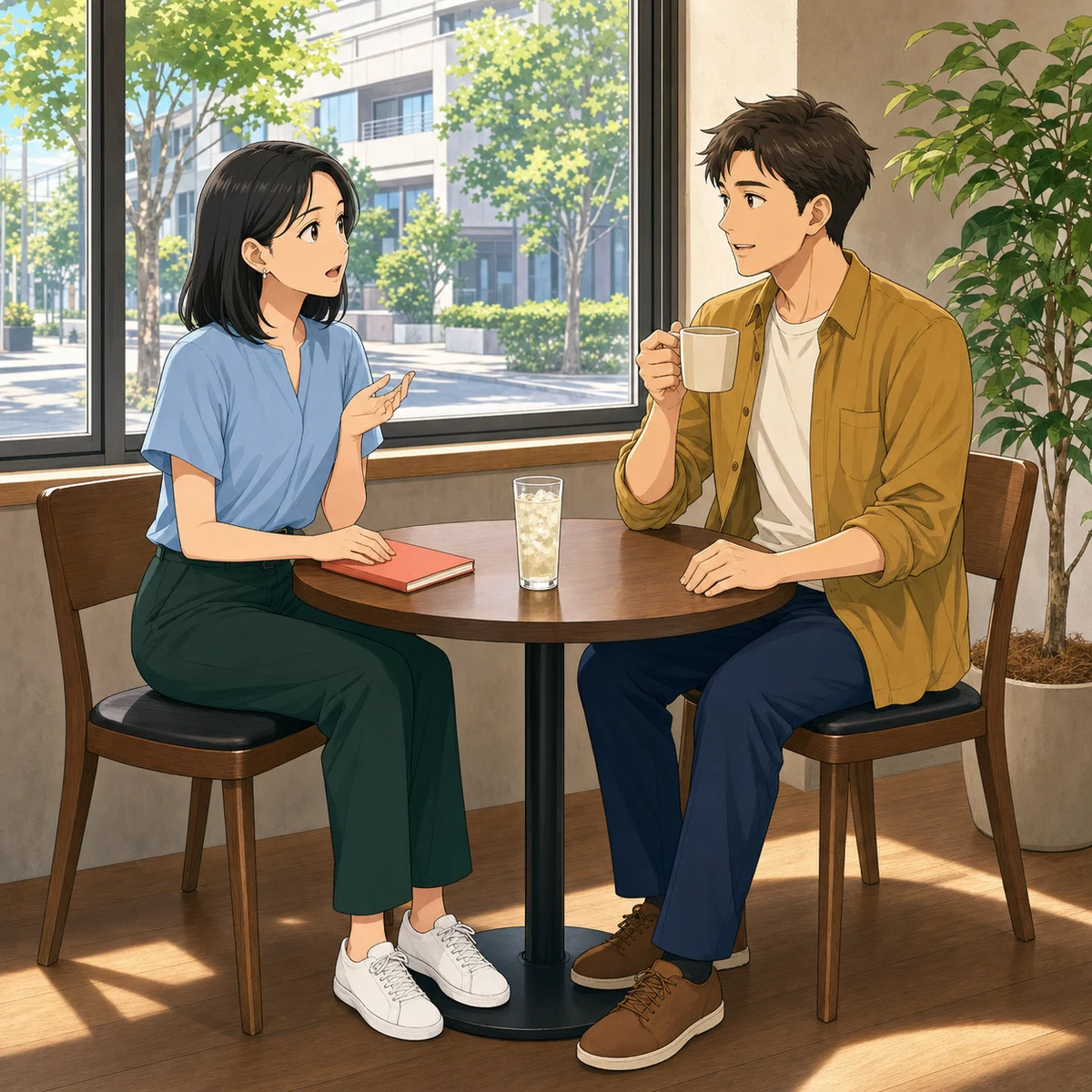 冷たいグラスの水滴から結露へ話を広げる