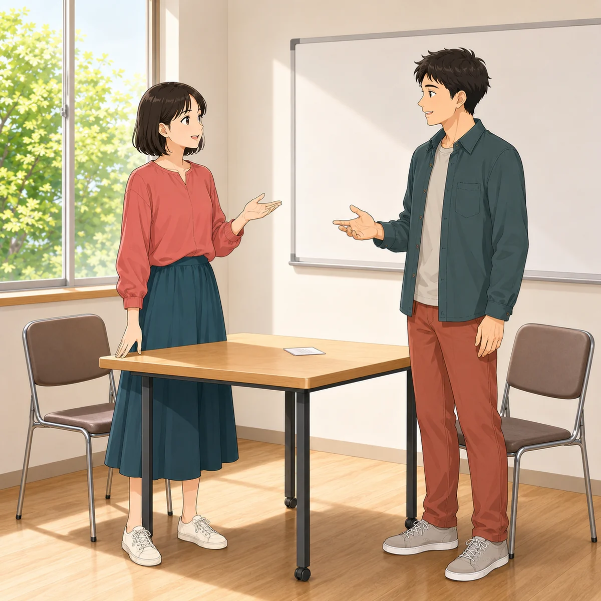 メッセージの一言から依頼のやわらかさへ話を広げる