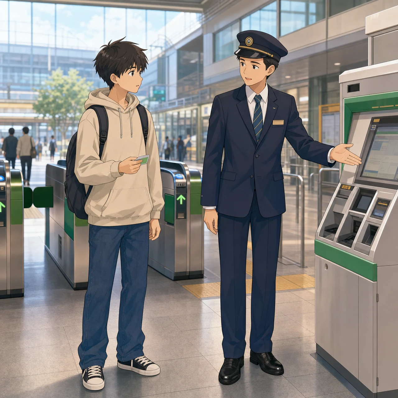 駅で交通系ICカードにチャージする