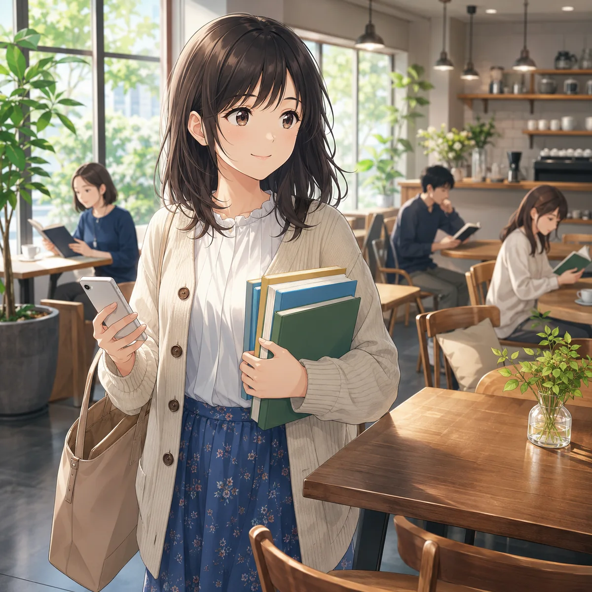 カフェの読書会を2階席へ変更する