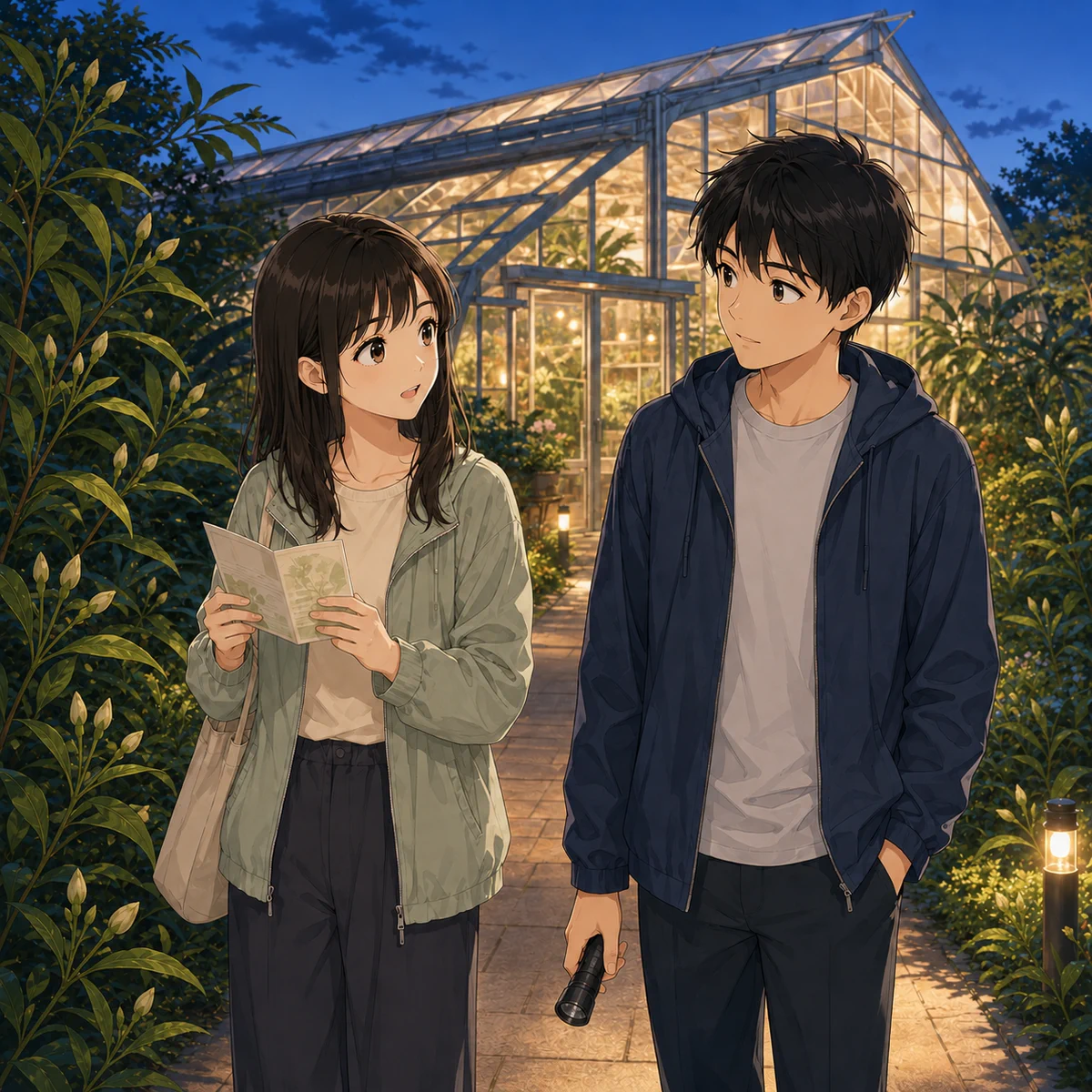植物園の夜の観察会に参加する