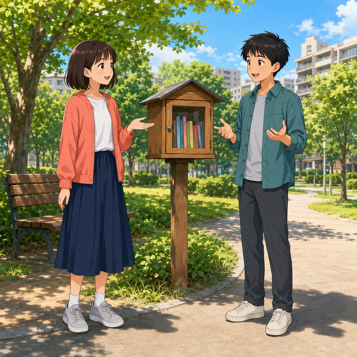 公園の小さな本棚から、本を分け合う仕組みへ