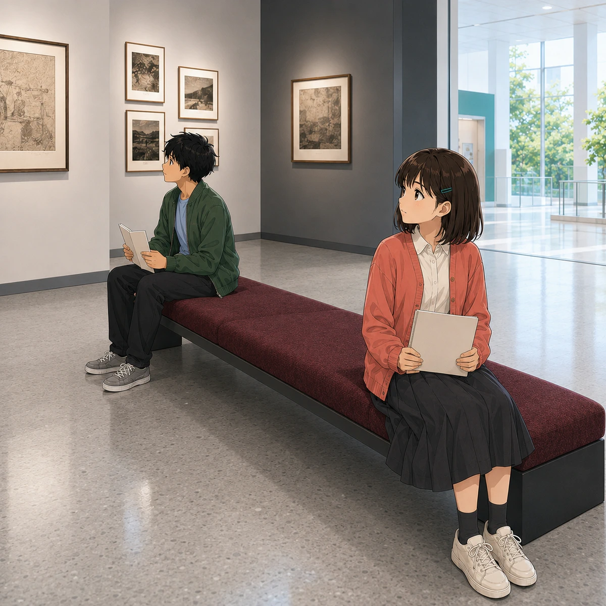 美術館で気づいた、展示室の明るさ