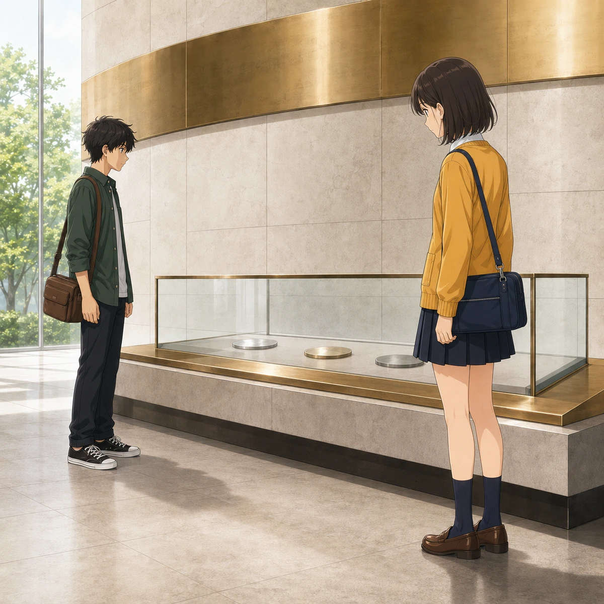 コインのふちに並ぶ、小さな線