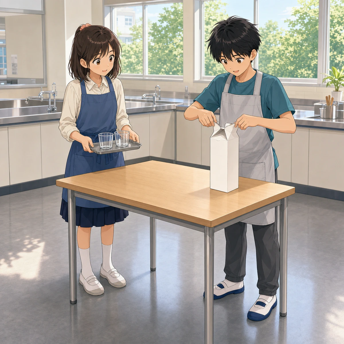 牛乳パックの上にある、小さなくぼみ