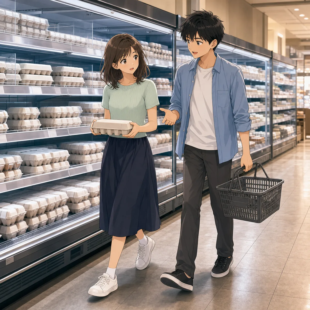 卵パックの日付を、もう一度見る