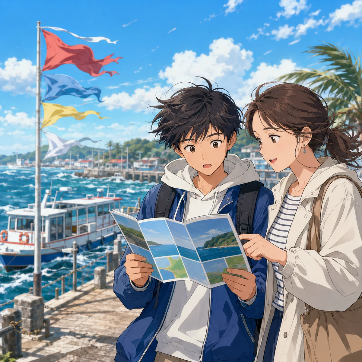 強風で遊覧船が欠航になり予定を変える
